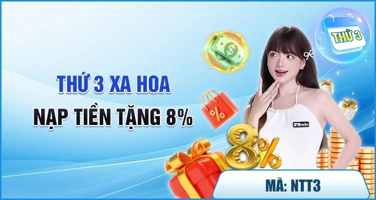 Nạp tiền tặng 8%